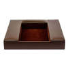 Dacasso Chocolate Brown Leatherette Enhanced Conference Room Organizer AG-3390